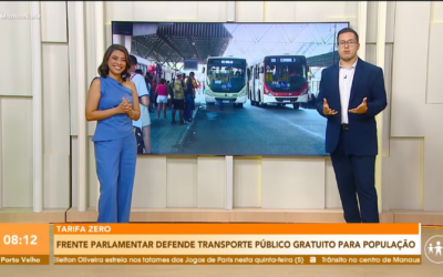 Programa jornalístico “Manhã no Ar” da “TV A Crítica Frente” faz matéria sobre a Frente Parlamentar pela Tarifa Zero